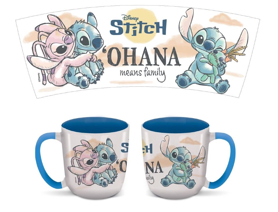 STITCH & ANGEL Ohana Mug Elite Intérieur Coloré 384ml