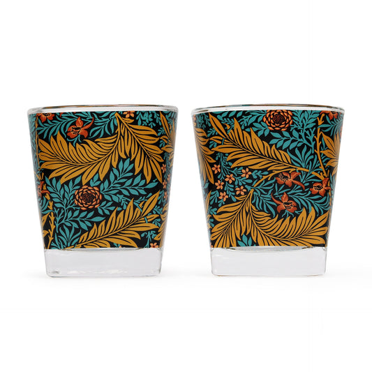 Set of 2 William Morris glasses - Larkspur