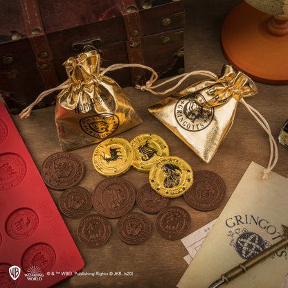 *Moule en forme de pièces en chocolat Gringotts
