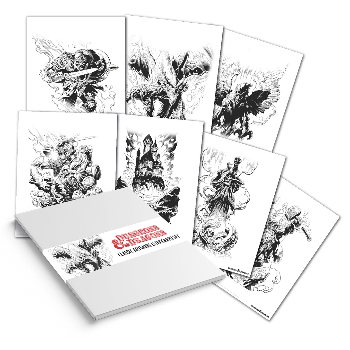 Set de lithographies Dungeons & Dragons