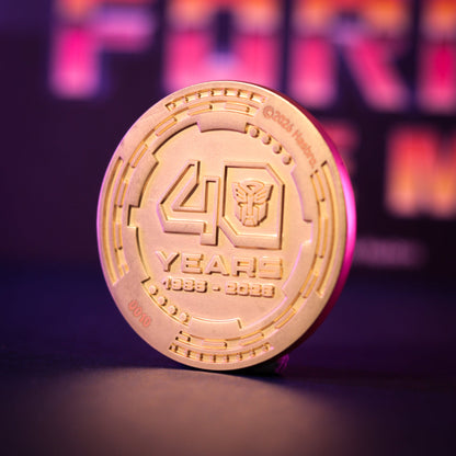 Transformers: The Movie – Limited Edition 40th Anniversary 24k Gold Plated Presentation Coin