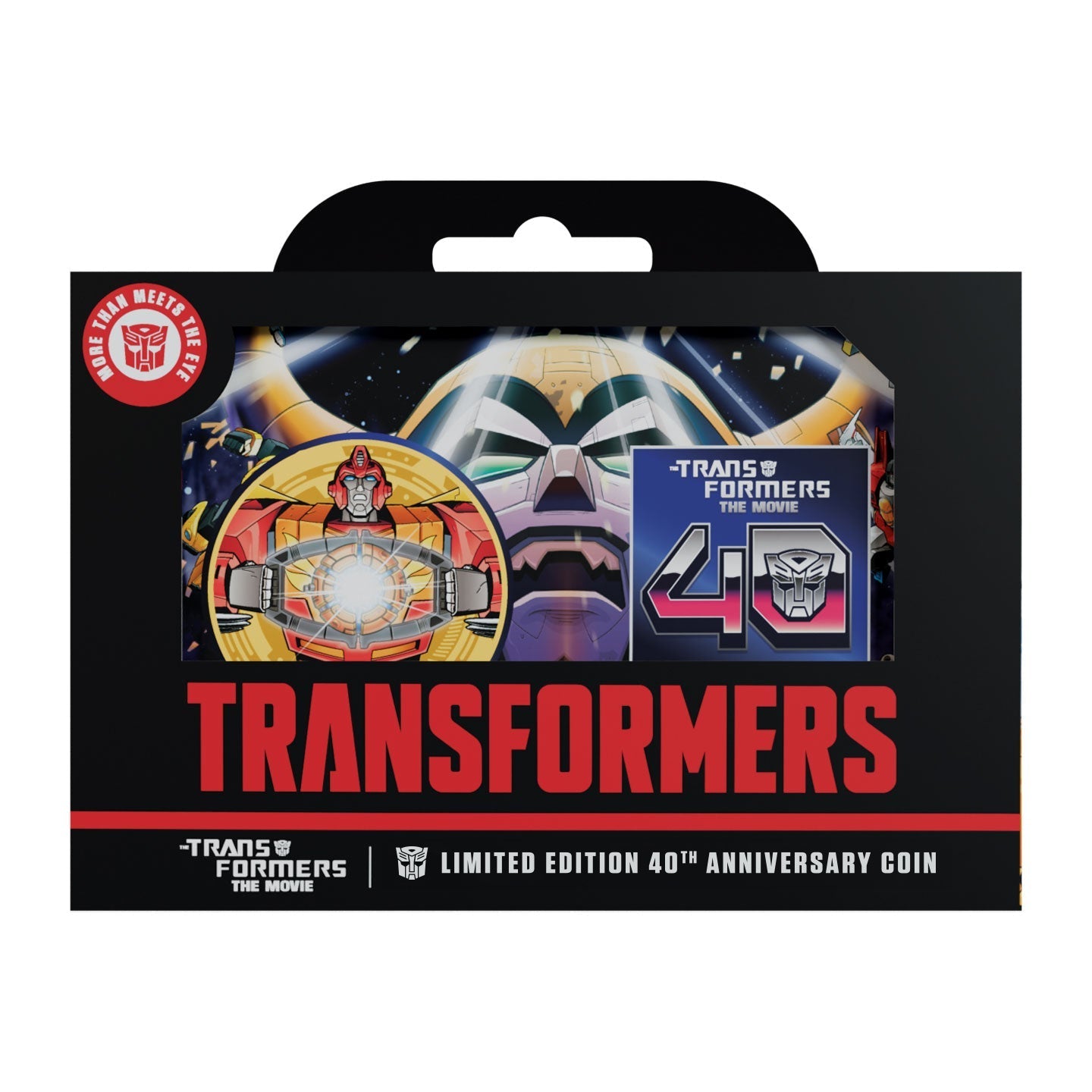 Transformers: The Movie – Limited Edition 40th Anniversary 24k Gold Plated Presentation Coin