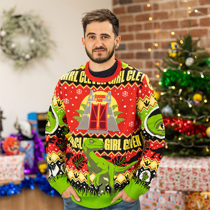 Pull De Noël Jurassic World Dinosaure Pour Garçons - Tricot Festif T-Rex Chaud Et Confortable