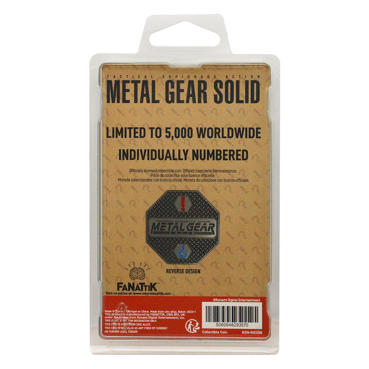 Pièce collector Metal Gear Solid - 'Solid Snake'