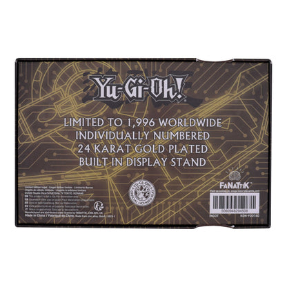 Réplique collector Yu-Gi-Oh! - 24K Gold Plated Duel Disk Mini