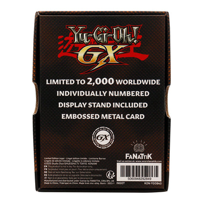 Lingot plaqué or collector Yu-Gi-Oh! - GX Elemental Hero Burstinatrix 24KLLingot plaqué or collector Yu-Gi-Oh! - GX Elemental Hero Burstinatrix 24KiLingot plaqué or collector Yu-Gi-Oh! - GX Elemental Hero Burstinatrix 24KnLingot plaqué or collector Yu-Gi-Oh! - GX Elemental Hero Burstinatrix 24KgLingot plaqué or collector Yu-Gi-Oh! - GX Elemental Hero Burstinatrix 24KoLingot plaqué or collector Yu-Gi-Oh! - GX Elemental Hero Burstinatrix 24KtLingot plaqué or collector Yu-Gi-Oh! - GX Elemental Hero Burstinatri