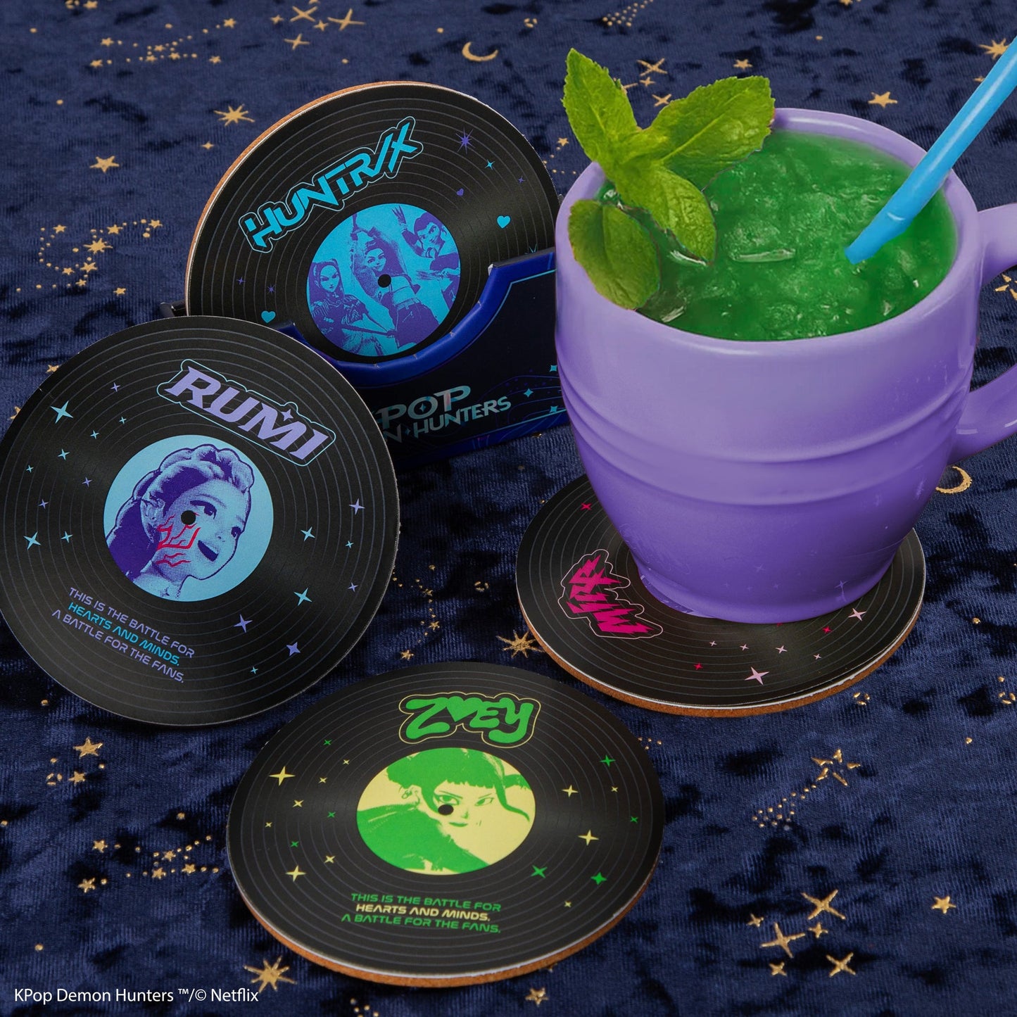 Set de 4 Sous-verres Chasseresses & Démons
