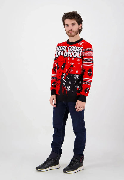 Pull de Noël Deadpool "Here Comes Deadpool" – vue produit 4