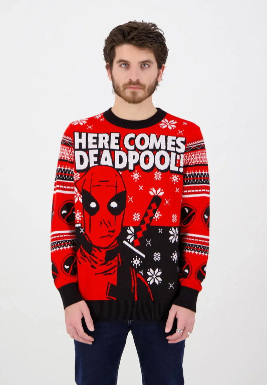 Pull de Noël Deadpool "Here Comes Deadpool" – vue produit 2