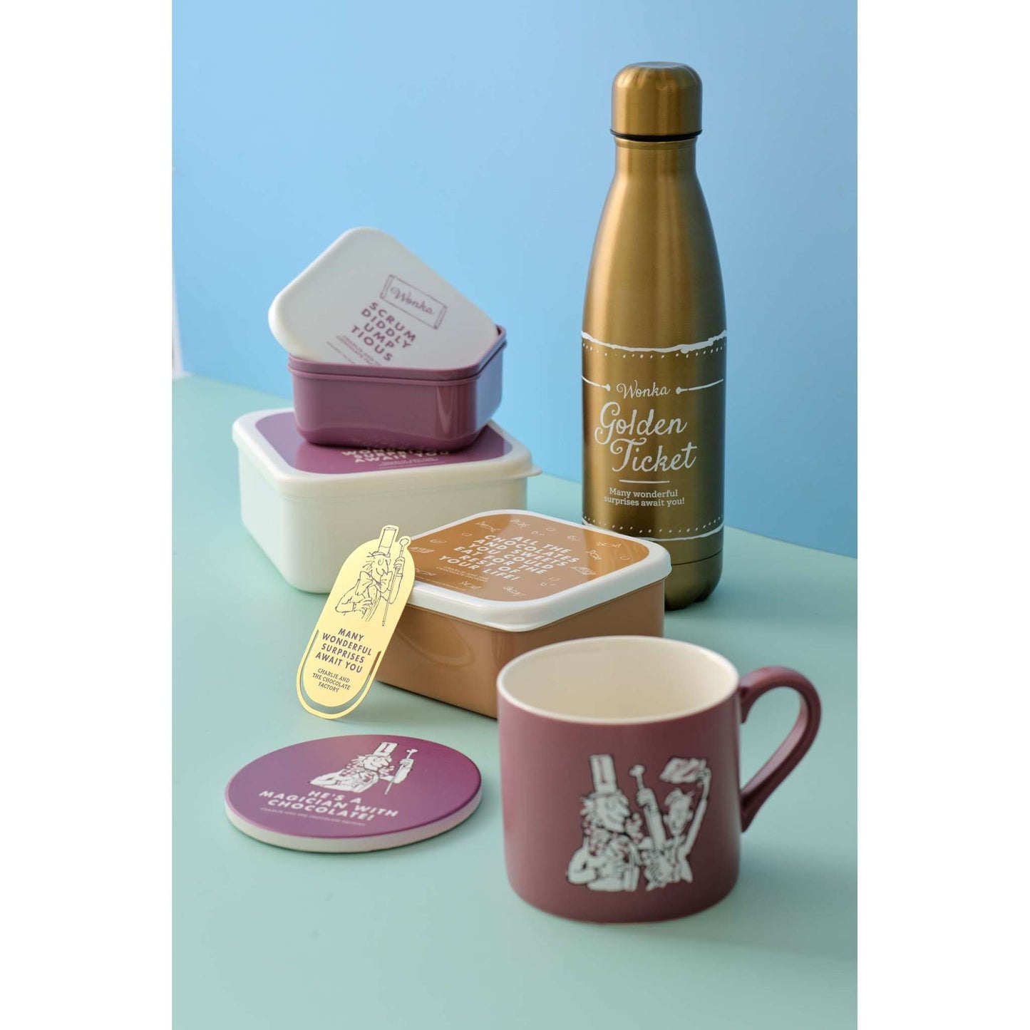 Lot de 3 boîtes à snack Roald Dahl - Charlie