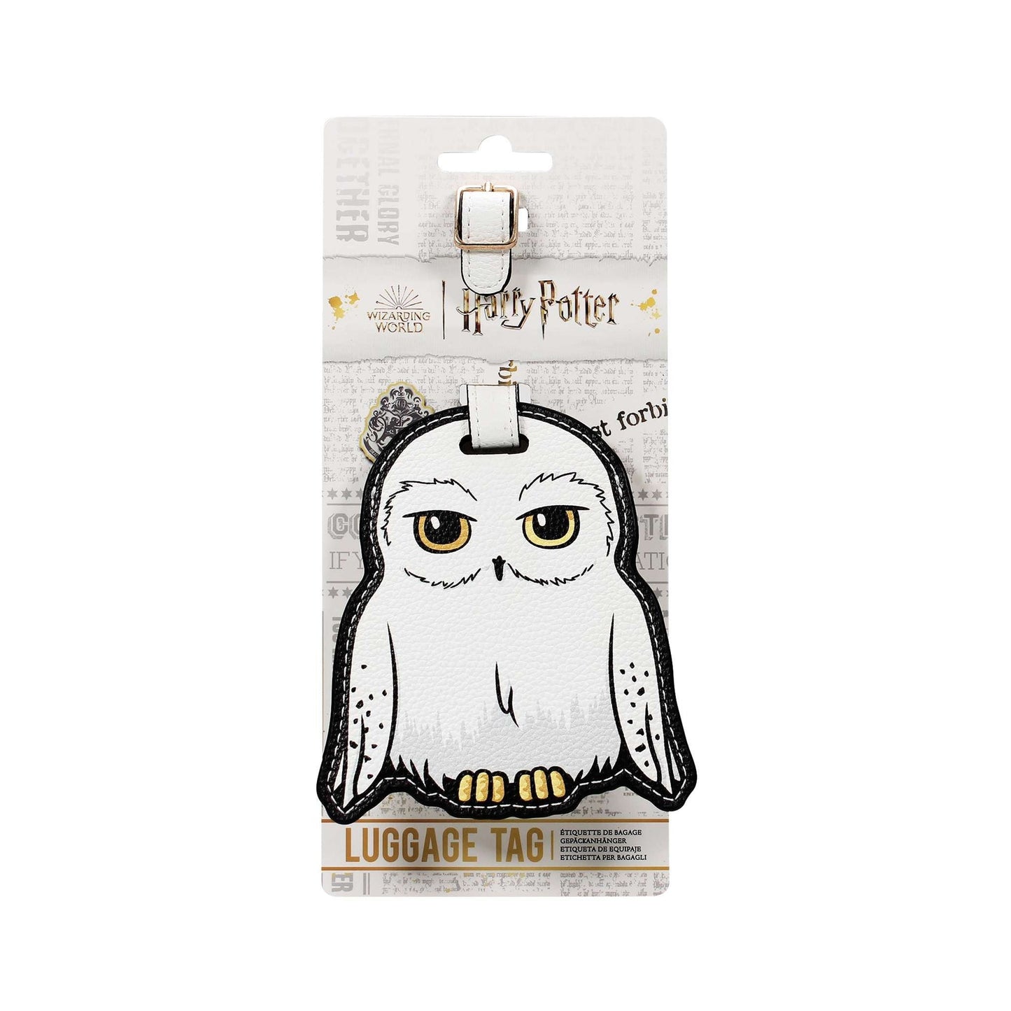Étiquette à bagage Harry Potter - Hedwige