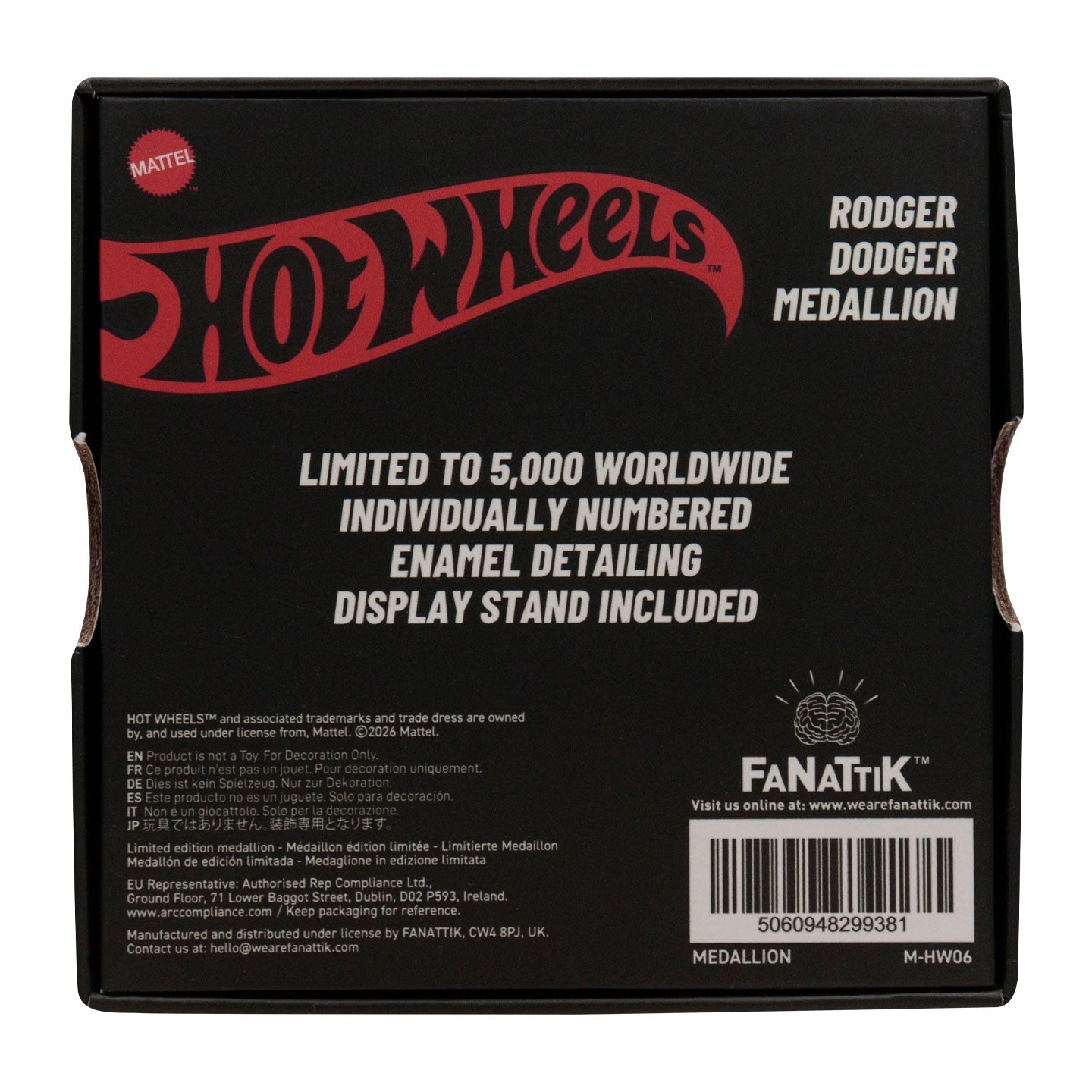 Médaillon collector Hot Wheels - ™ Rodger Dodger™