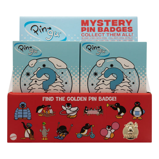 Pingu™ - Mystery Pin Badge CDU featuring 12 Blind Boxes