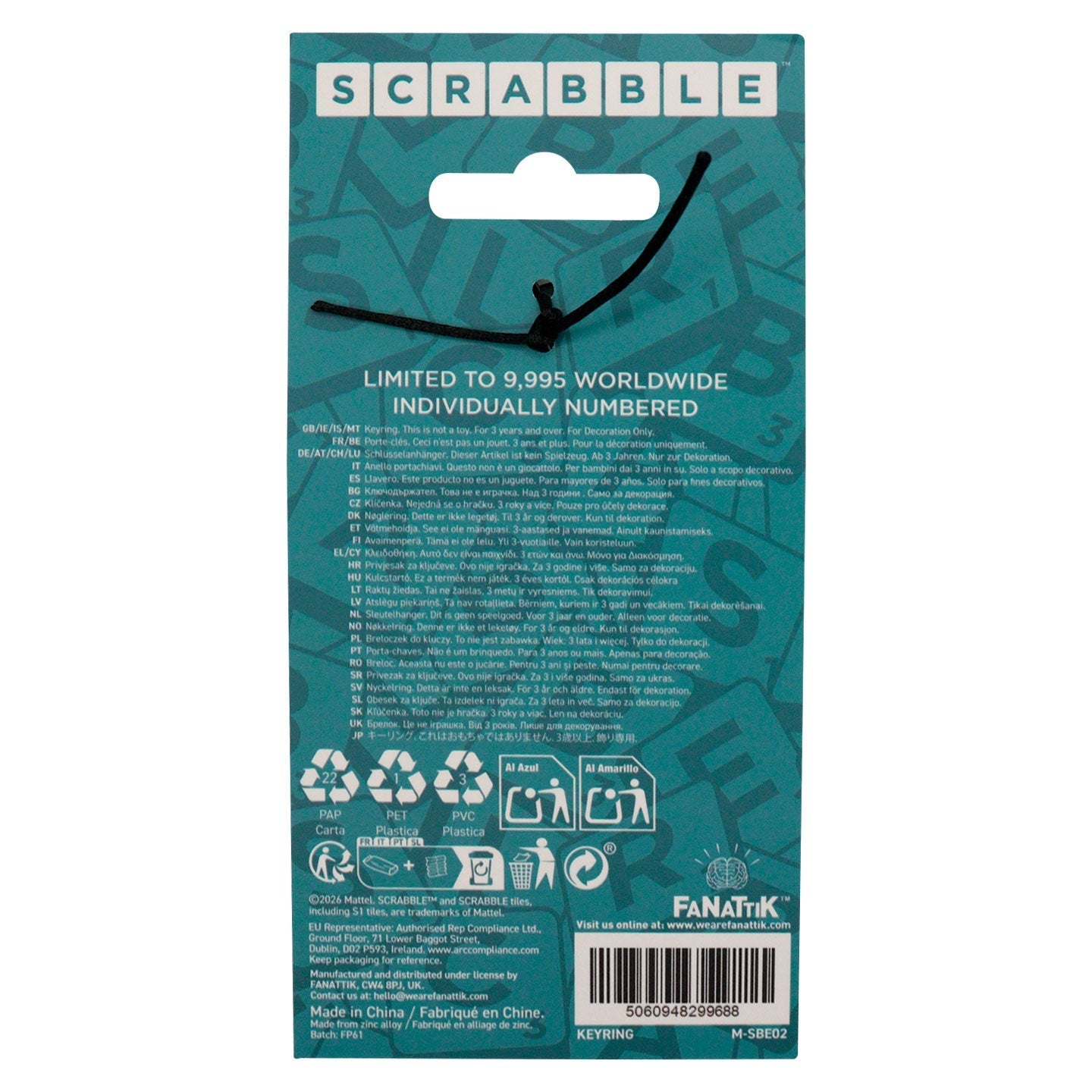 Porte-clés Scrabble - ™ KEYS