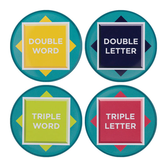 Set de 4 sous-verres métal imprimés Scrabble - ™