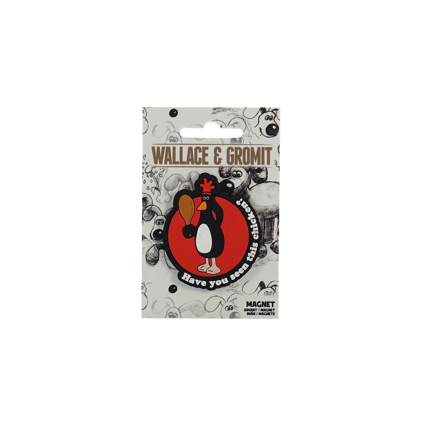 Aimant Wallace & Gromit - Feathers