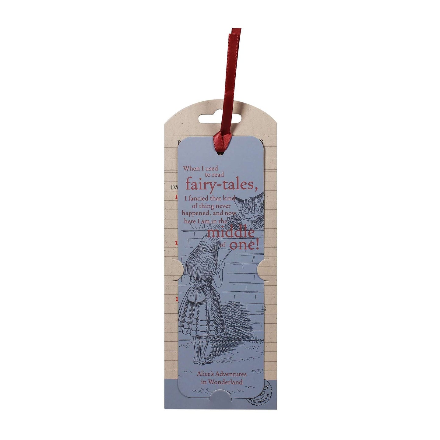 Alice in Wonderland Paper Bookmark - Alice