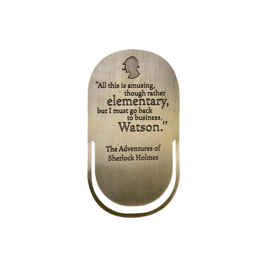 Sherlock Holmes Metal Bookmark