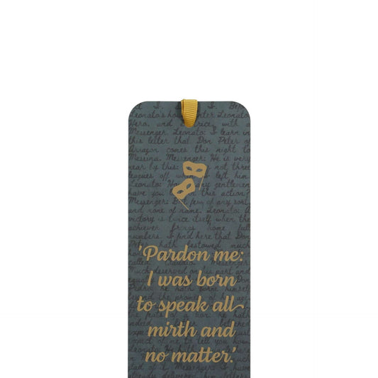 Marque-page papier Shakespeare - Beaucoup de bruit pour rien