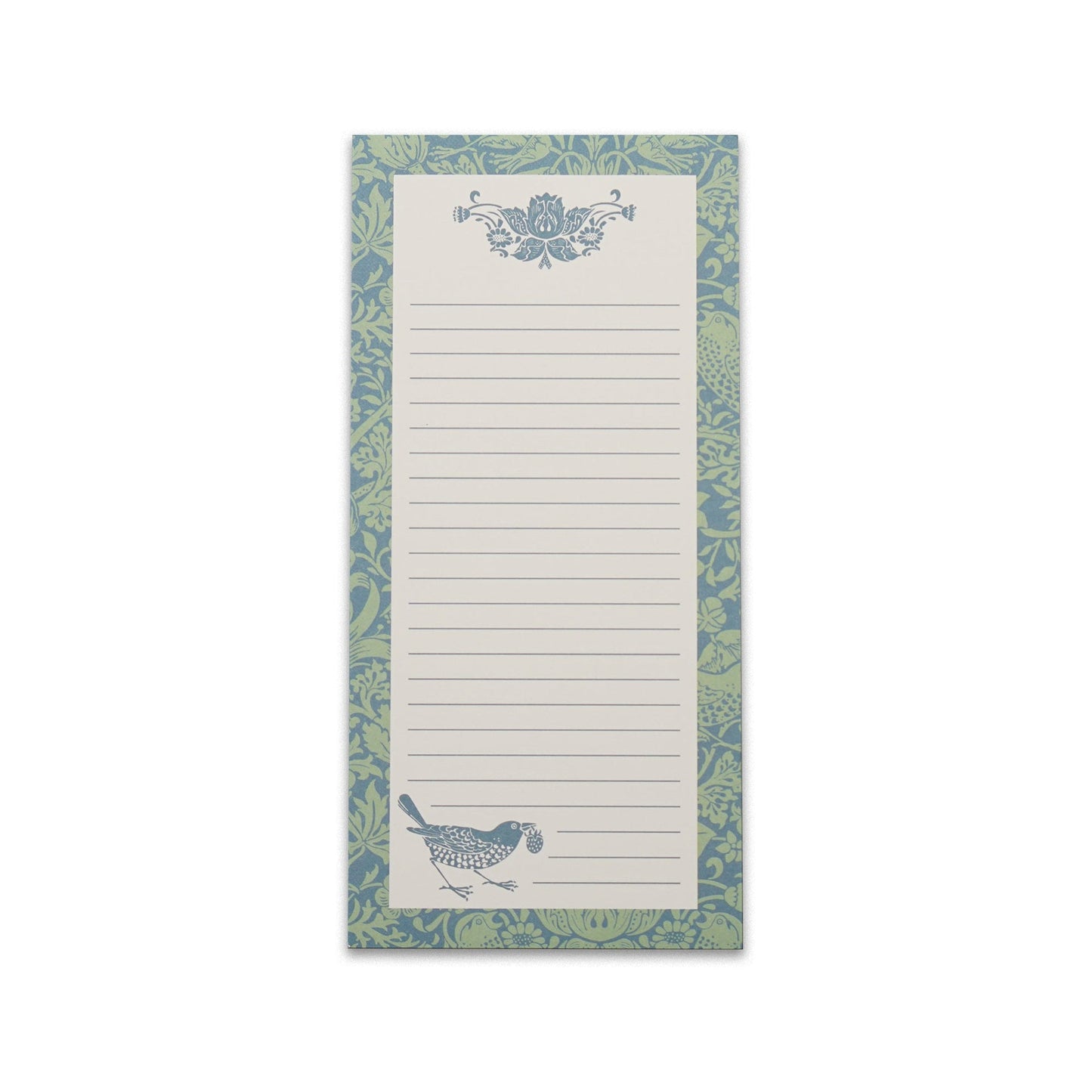 Strawberry Thief Sage William Morris Notepad