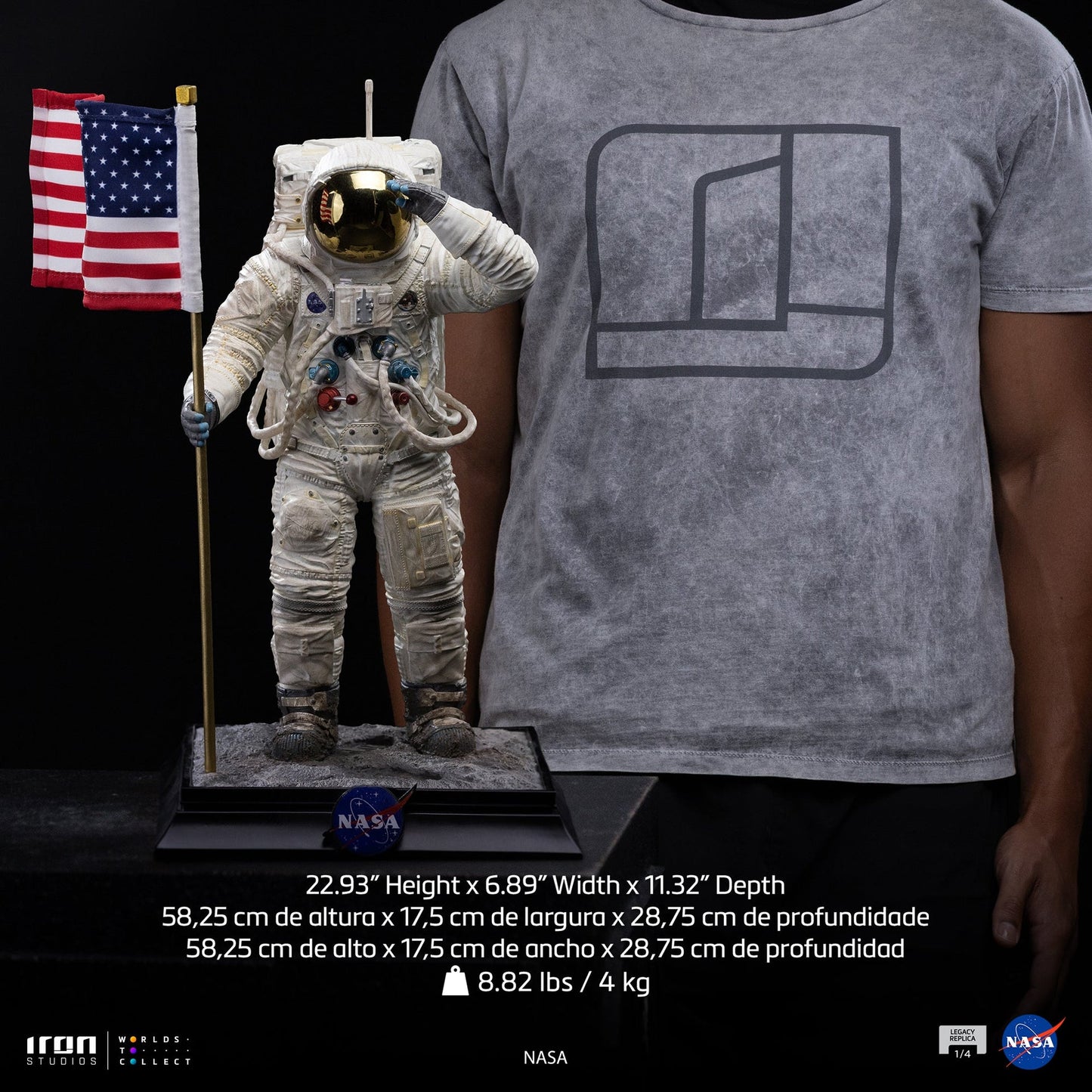 Statue Apollo 11 Astronaut - Nasa - Legacy Replica 1/4