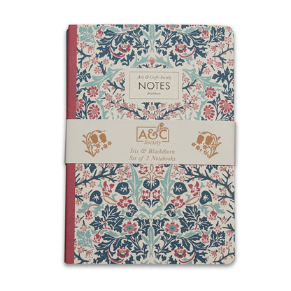 Set of 2 A5 Notebooks - Blackthorn / Iris