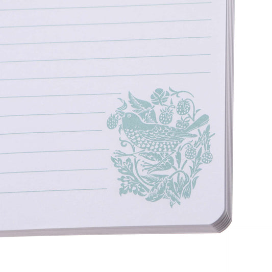 A5 William Morris Notebook - Strawberry Thief