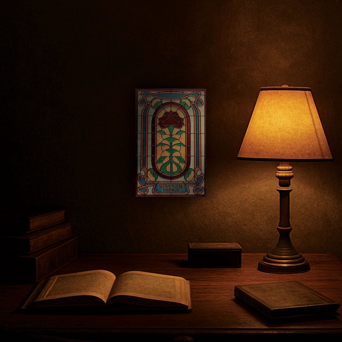 Plaque résine Stranger Things - Creel House Stained Glass Window
