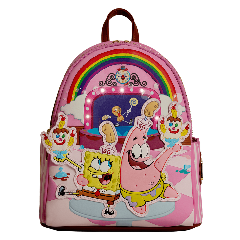spongebob squarepants patrick star goofy goober light up mini backpack