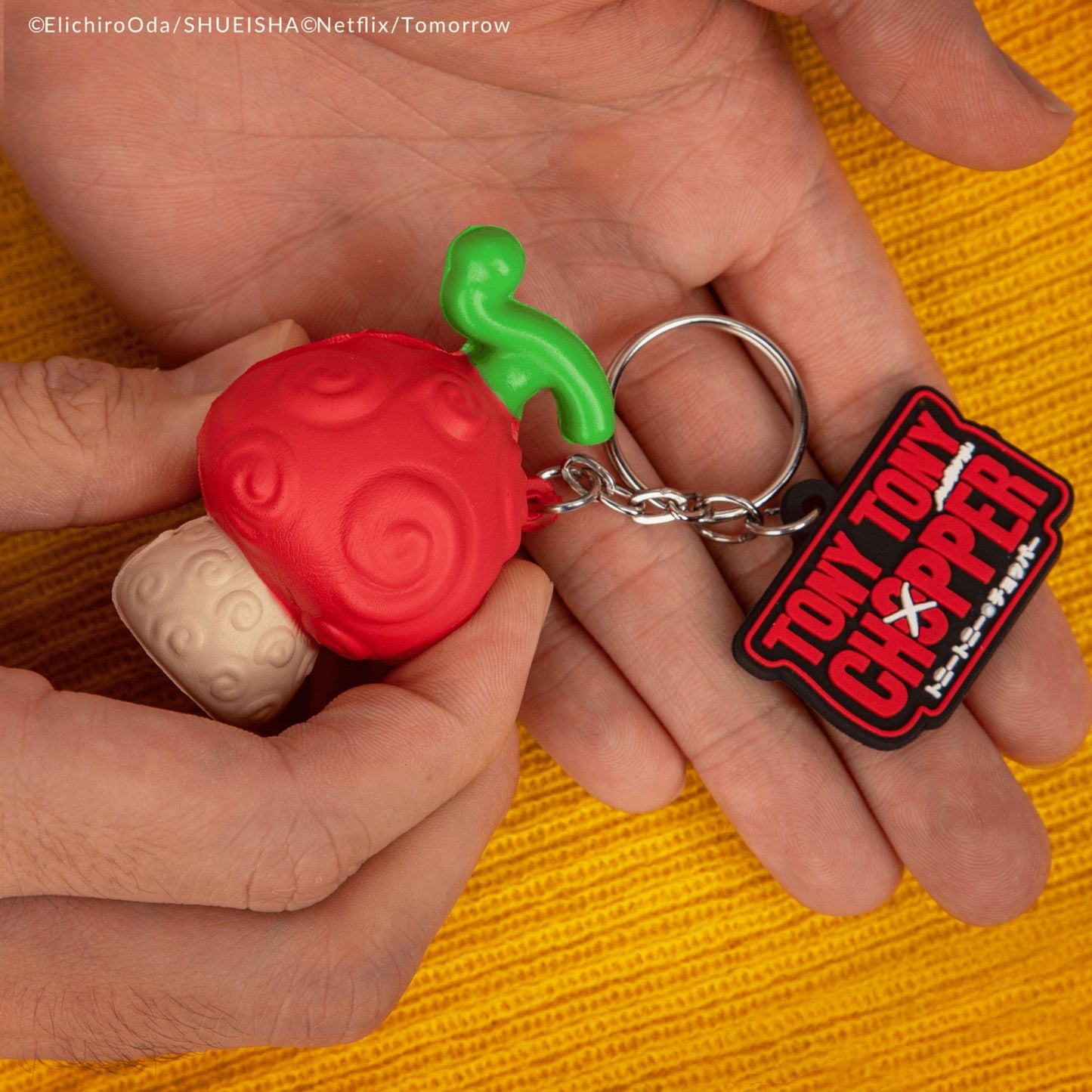 Porte-clés Squishy Fruit de l'Humain