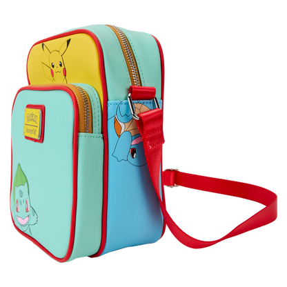 Loungefly Pokémon Color Block Starters Crossbody Bag - vue principale