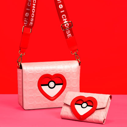 Loungefly Pokémon I Choose You Hearts Crossbody Bag - mise en scène