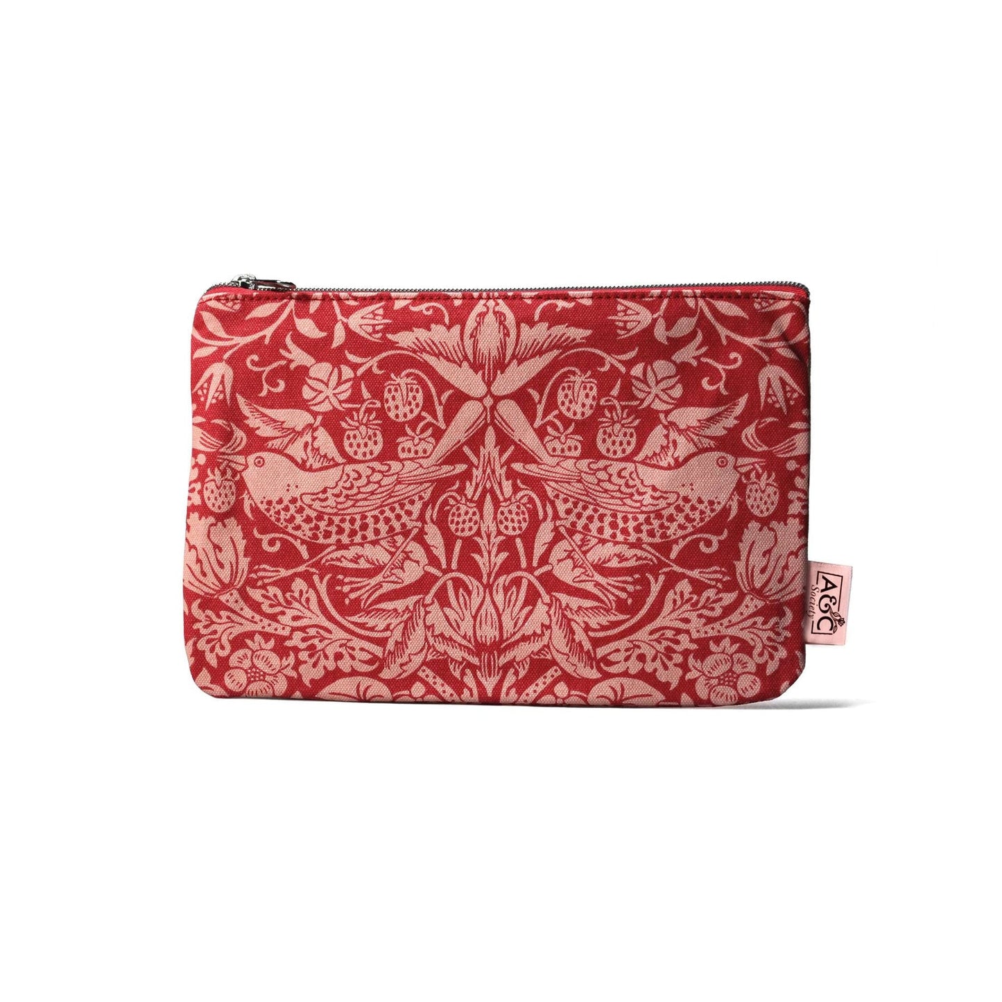 William Morris Coin Purse - ACS Raspb. 9 cm x 13 cm