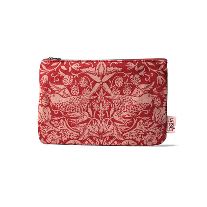 William Morris Coin Purse - ACS Raspb. 9 cm x 13 cm