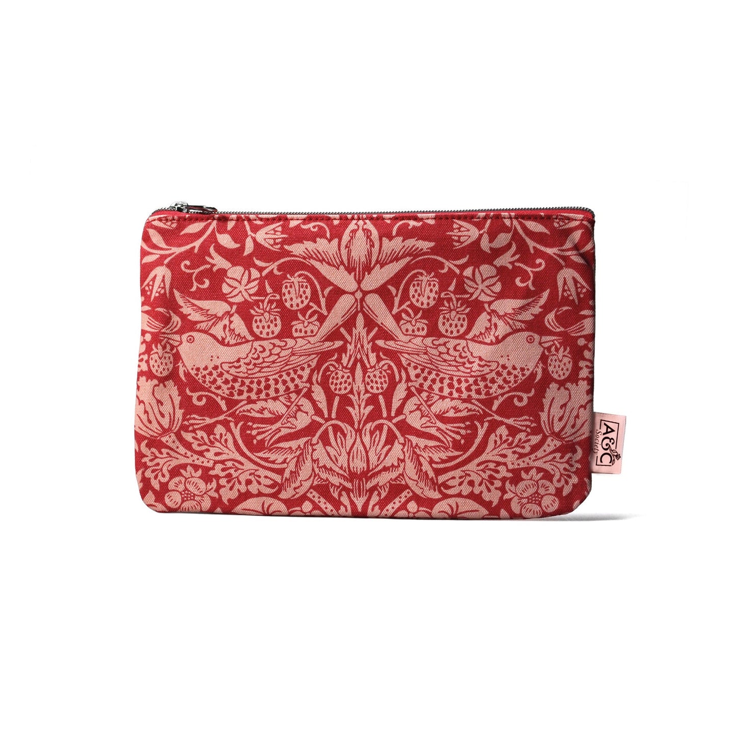 William Morris Coin Purse - ACS Raspb. 9 cm x 13 cm
