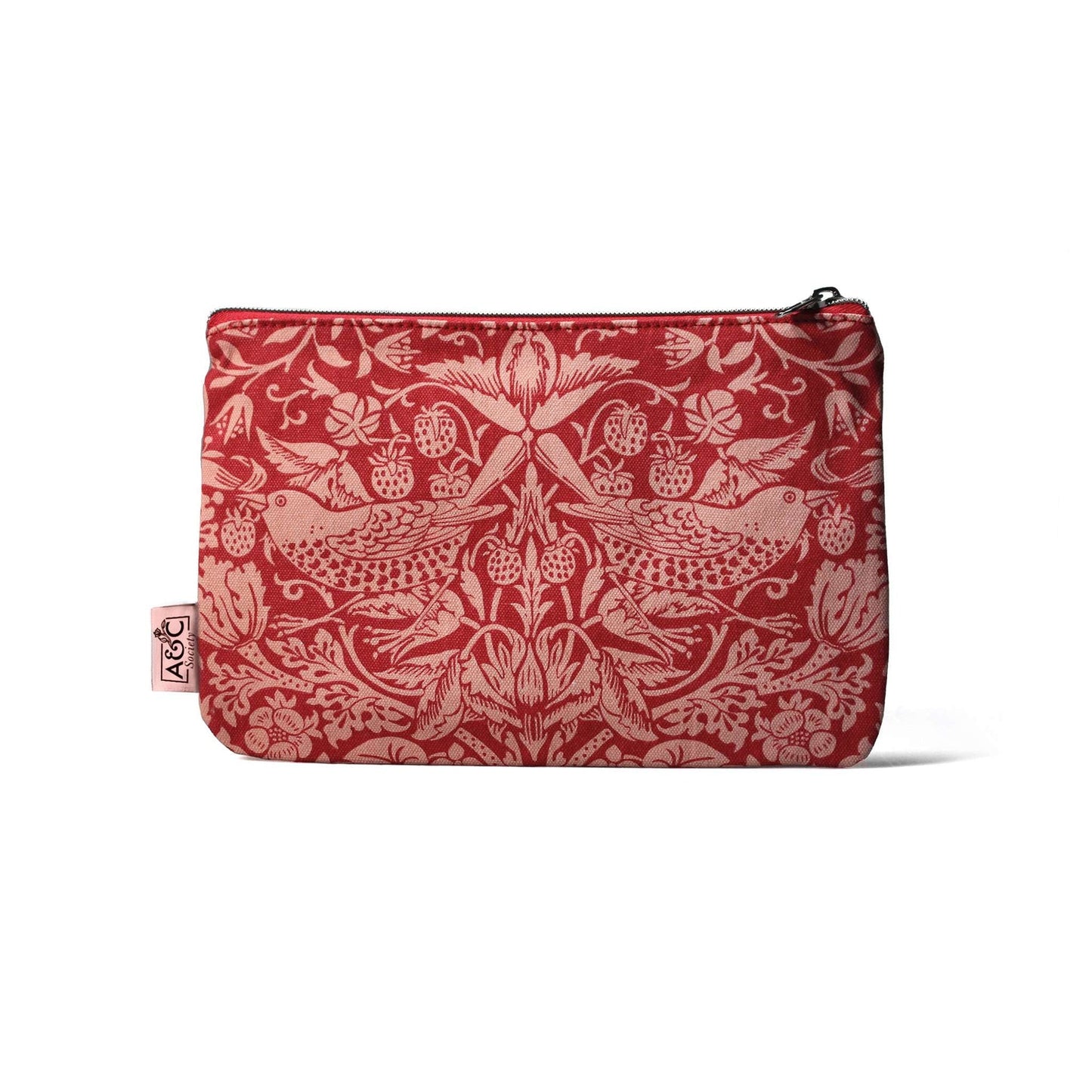 William Morris Coin Purse - ACS Raspb. 9 cm x 13 cm
