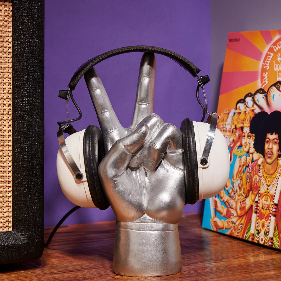 Porte Casque Audio Main « Peace Out »