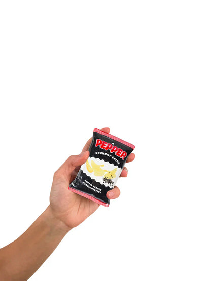 Sel et poivre en forme de sachets de Pop Corn et Chips