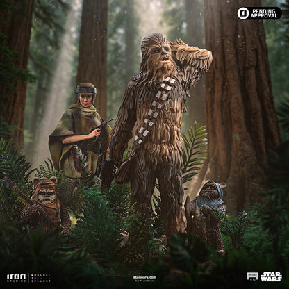 Statue Chewbacca and Tokkat - Star Wars - Art Scale 1/10