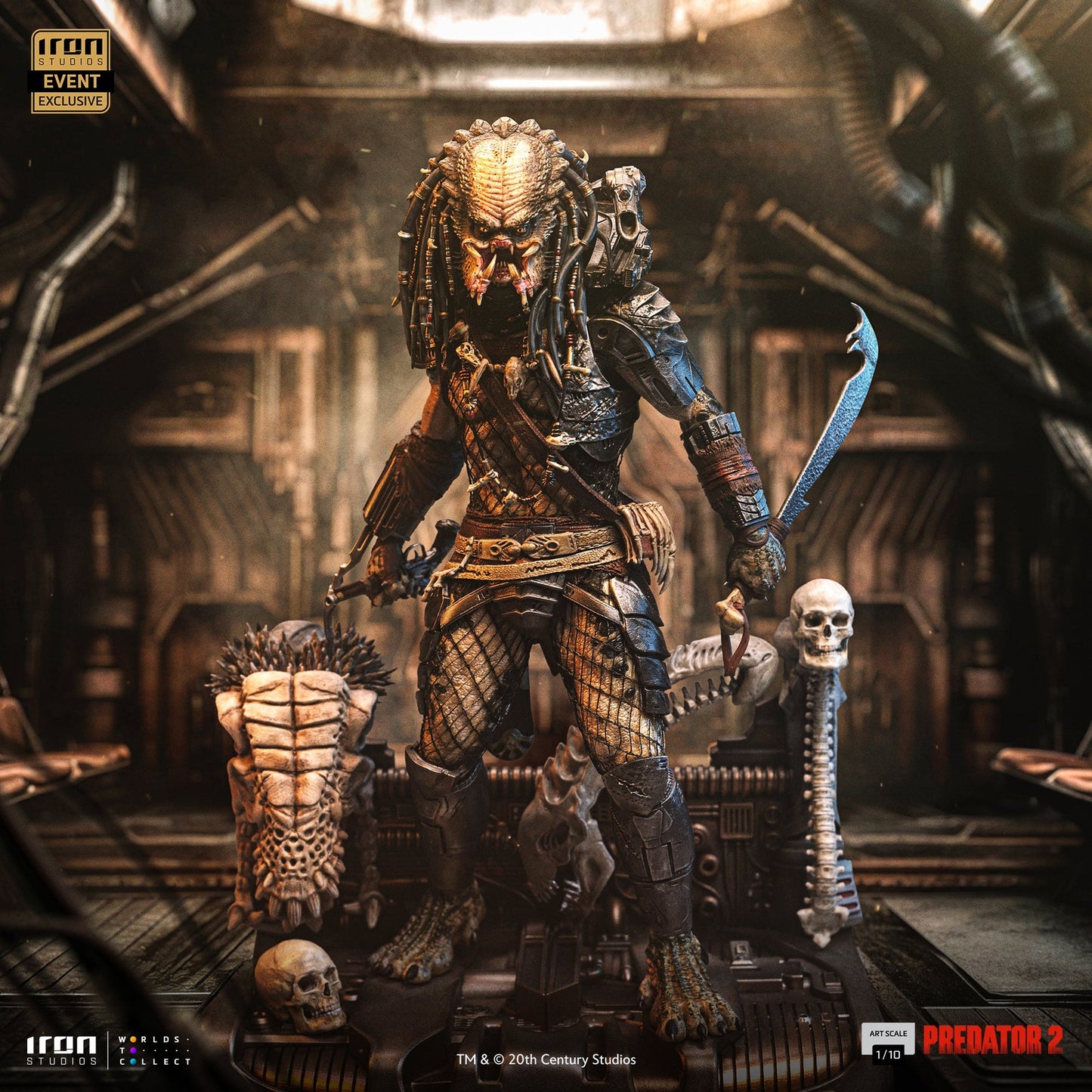 Statue Elder Predator (CCXP Event Exclusive 2025) - Predator 2 - Art Scale 1/10