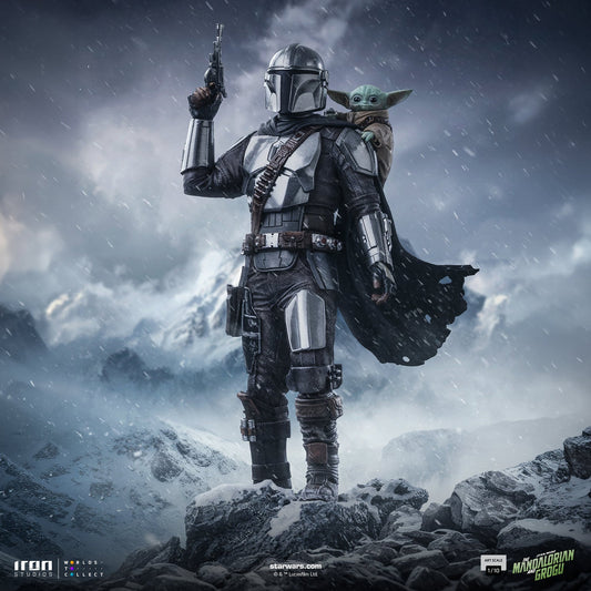 Mandalorian and Grogu Statue - The Mandalorian and Grogu Movie - Art Scale 1/10 - The Mandalorian & Grogu
