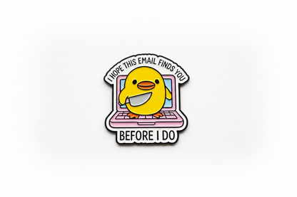 Photo produit - Pin’s Canard Jaune « I don’t give a Duck »