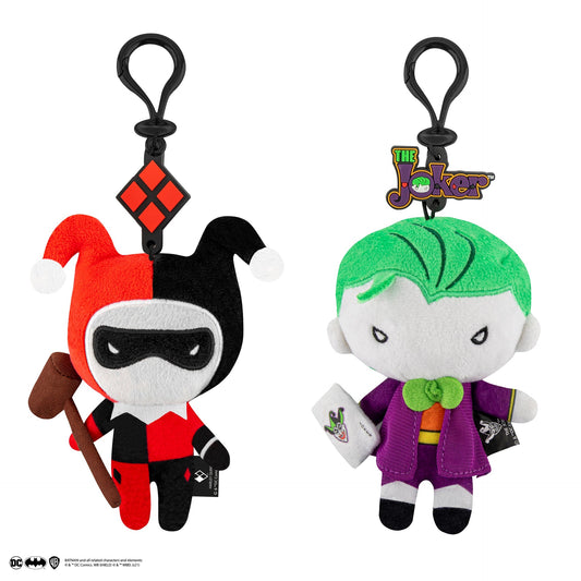 Harley Quinn and Joker Plush Keyring