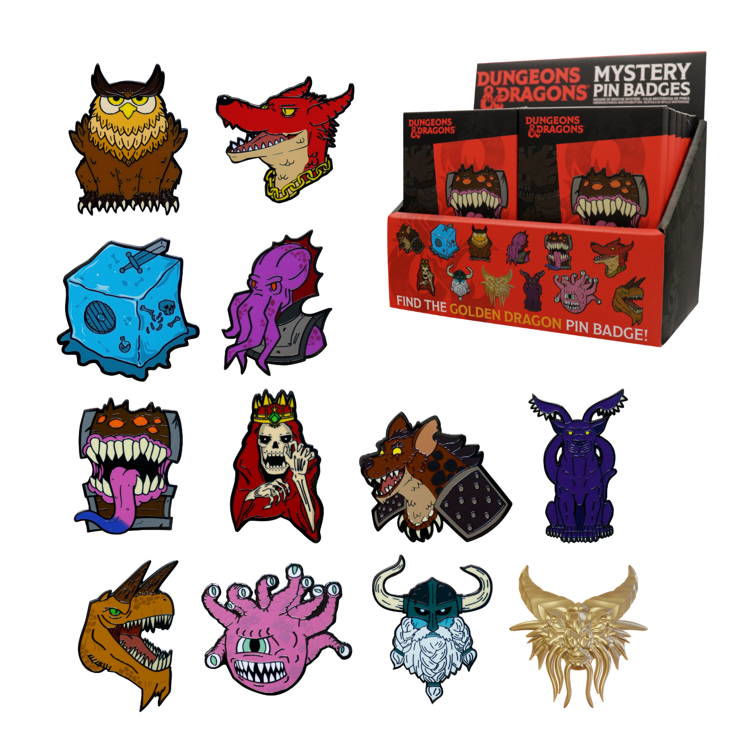 Display de 12 blind boxes Dungeons & Dragons - 50th Anniversary Mystery