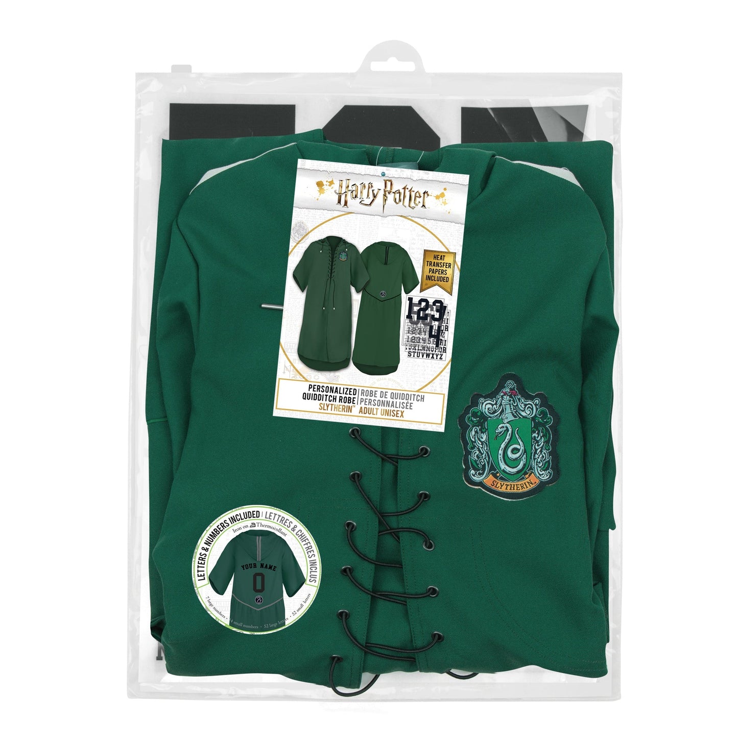 Robe de Quidditch Serpentard personnalisable
