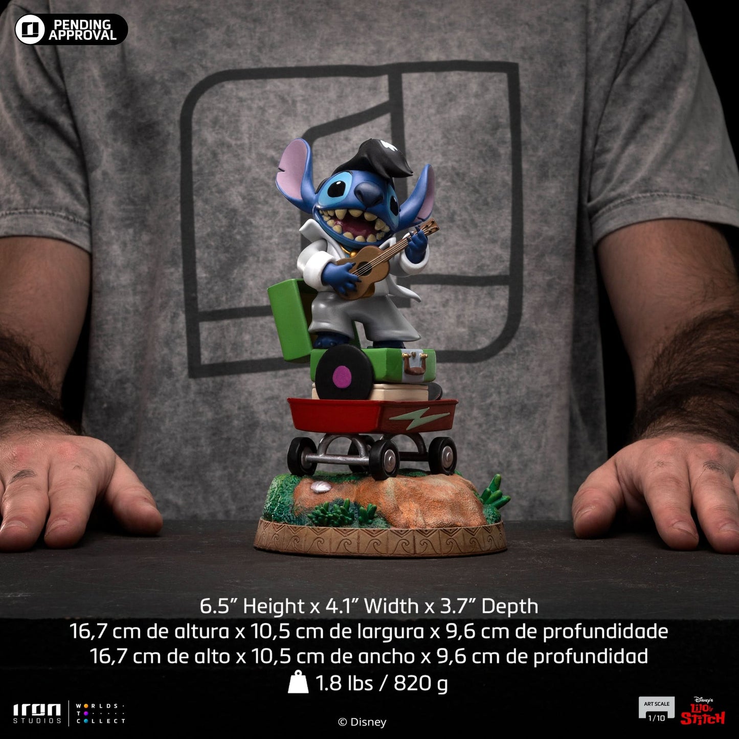 Statue Stitch King of Rock - Disney Classics - Art Scale 1/10