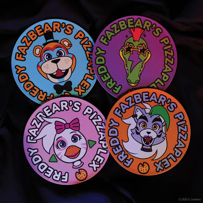five nights at freddys printed metal drinks coasters fanattik