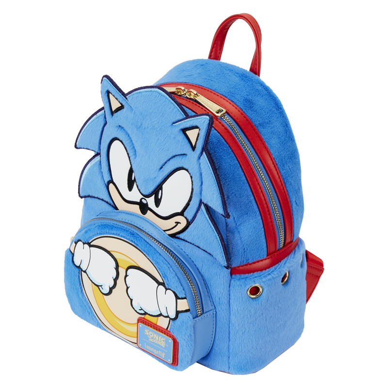 Sonik Sac à Couchage Sac A Dos Peluche Sonic Sonic The Hedgehog