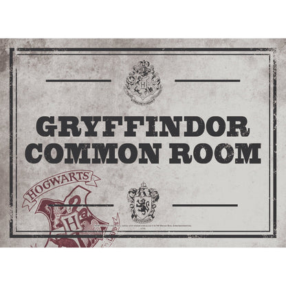 Harry Potter A5 Decorative Metal Plaque - Common Room