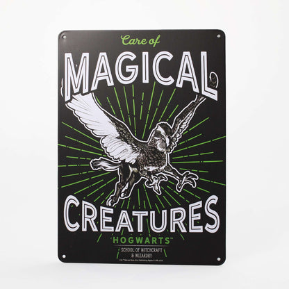 Plaque décorative en métal Harry Potter - A5 Magical Creatures